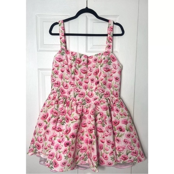 Sugar Thrillz Dolls Kill White Pink Floral Magic Moves Corset Dress Size XXL - Picture 1 of 9